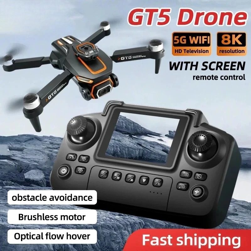 Drone Camera Wide Angle - OriginalGT5 Mini Drone 4K HD dual-lens