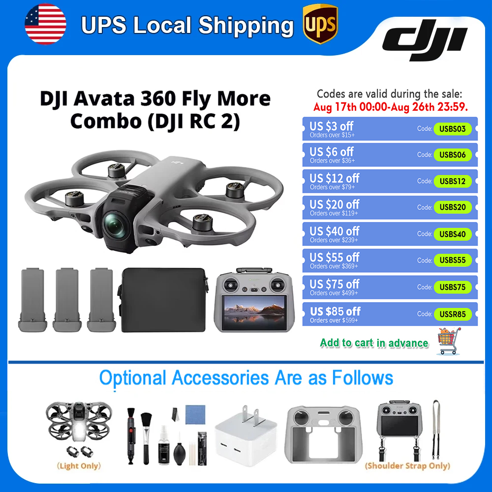 DJI Avata 360 Fly More Combo 4 - огляд і ціна Drone Camera Vlog