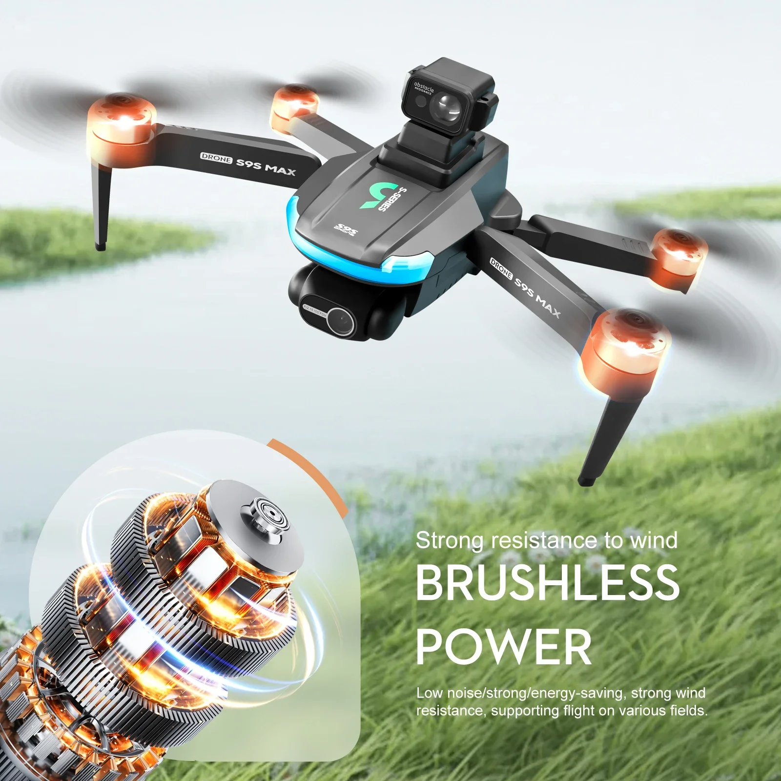 NEW S9S MAX MINI Drone 4K 2-Ax - огляд і ціна Drone Camera Wide Angle