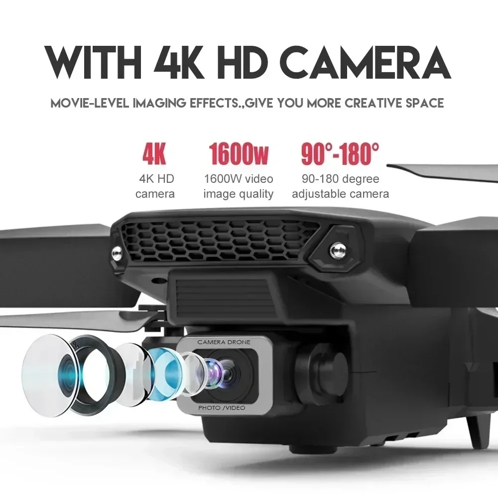 E88 Pro WIFI FPV Drone Wide An - огляд і ціна Drone Camera Wide Angle