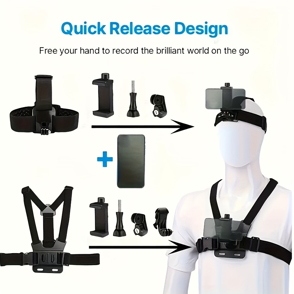 Mobile Phone Head Chest Strap  - огляд і ціна Drone Camera Action