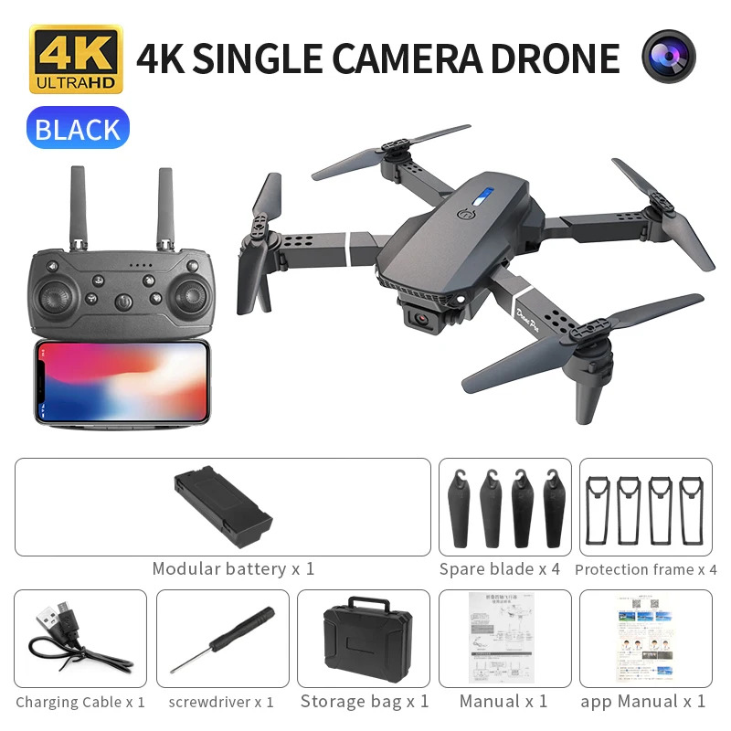 E88 ProIntelligent Folding Dro - огляд і ціна Drone Camera Wide Angle