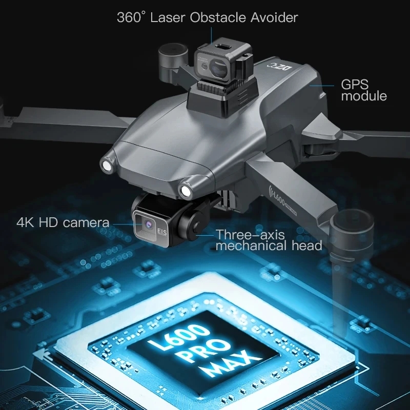 L600 PRO MAX GPS Drone Profess - огляд і ціна Drone Camera Wide Angle