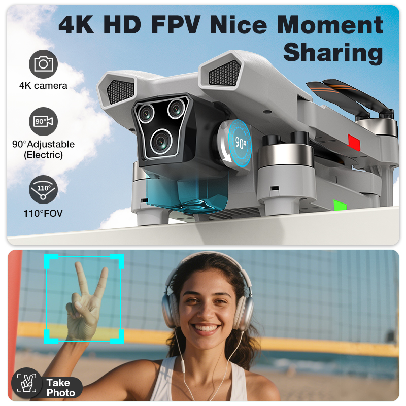 NEW Hot L017 Pro Drone Brushle - огляд і ціна Drone Camera Wide Angle